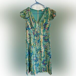Oilily Turquoise and Beige Easter Dress size 36